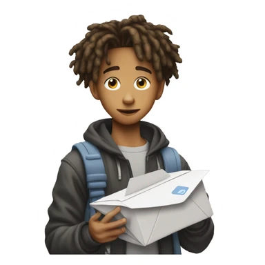 jaden smith handling some courrier to contact sticker