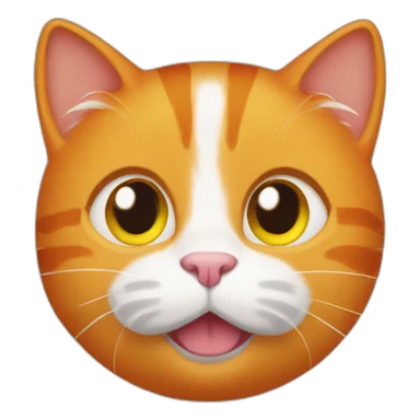 ginger cat with orange colored neckband and a white airtag sticker