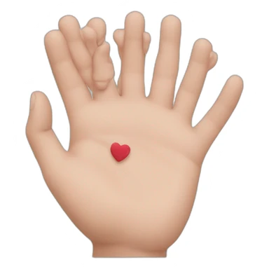 Cœur avec les mains sticker