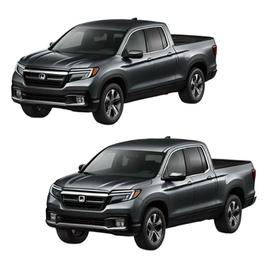 Black Honda ridge-line truck sticker