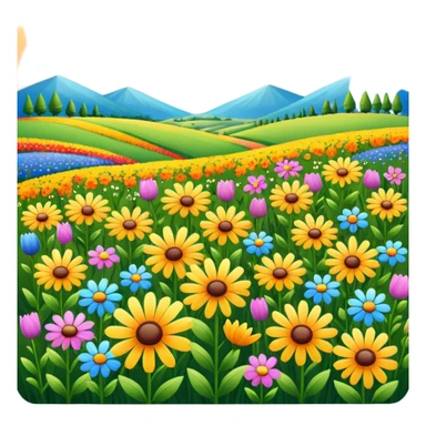 Wildflower Field sticker
