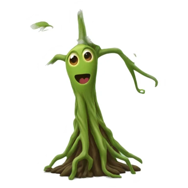 bowtruckle: Small, tree-guardian creatures resembling sticks with eyes, known for their attachment to particular trees and wood. sticker