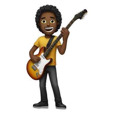 Guitarist sticker