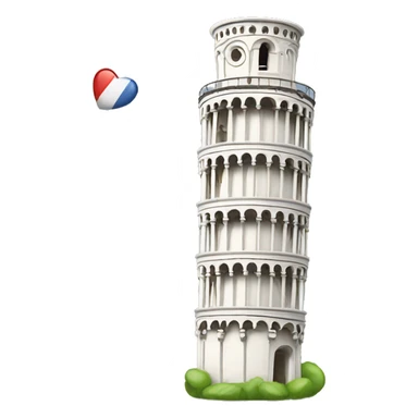 leaning tower of pisa sticker