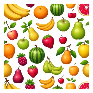 assorted fresh fruits sticker