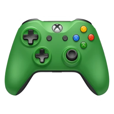Xbox gamepad, green, front view sticker