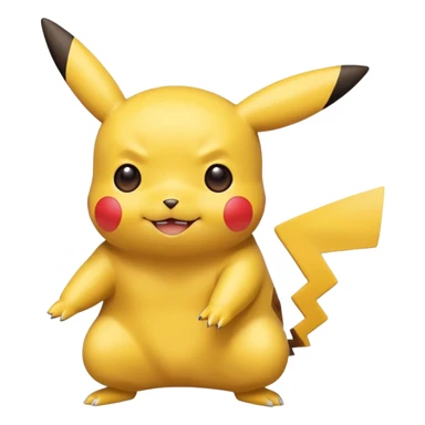 Ash’s Pikachu (no hair!)  sticker