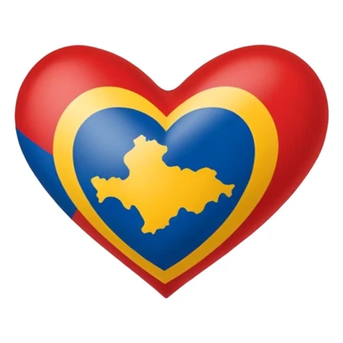 Bandera de asturias en corazón  sticker