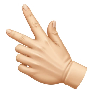 Side view of a hand with the index finger and thumb touching together as if clapping. 🤏🤏🤏 sticker