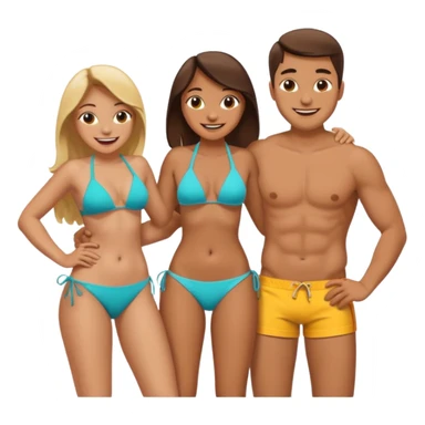 A Man Slapping a woman on her butt sticker