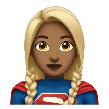 superwoman, light skin sticker