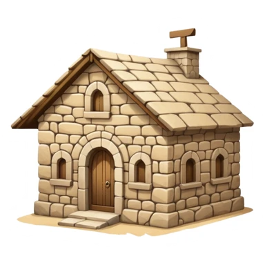 ancient Nazareth style stone house sticker