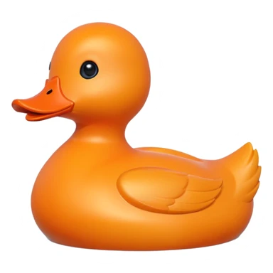 orange toy duck sticker