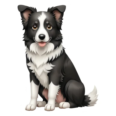 Merle Border Collie Sitting sticker