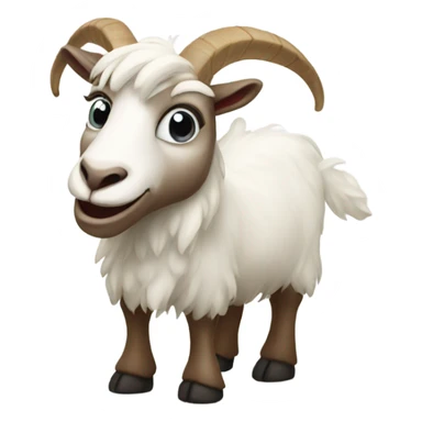 Merry Christmas goat sticker