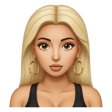 kim kardashian with earrings sticker