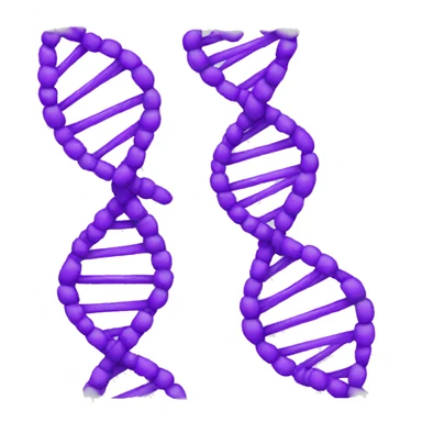 dna helix purple sticker