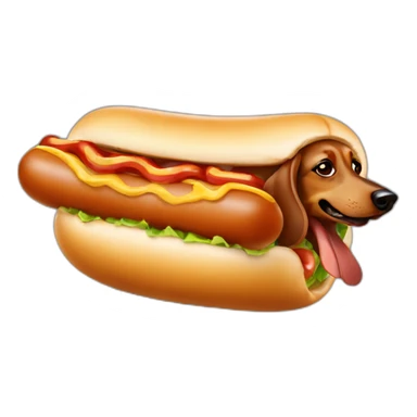 Hotdog dachshund sticker