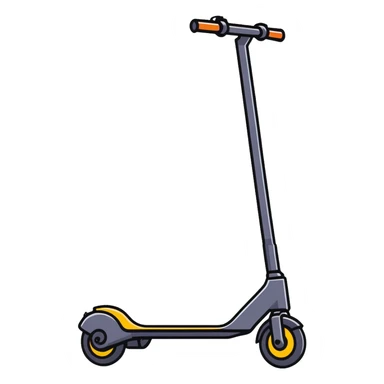 person riding an electric scooter sticker