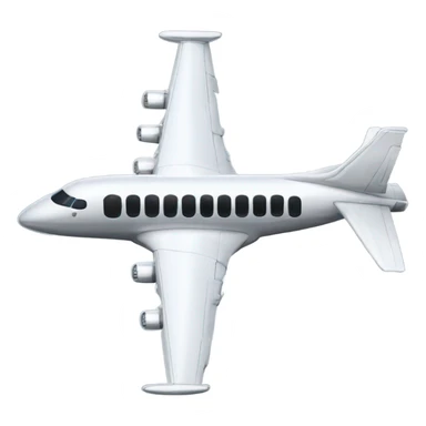 Airplane with 12 engines and tinted windows sticker