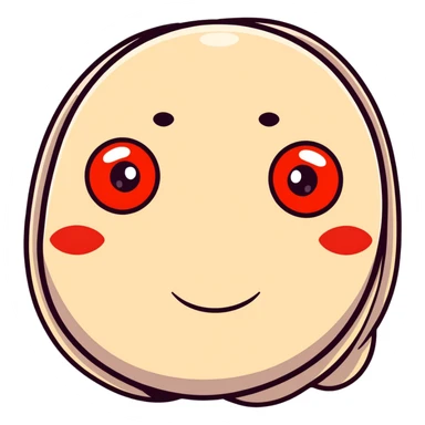 A goofy face with heavy droopy eyelids, red eyes, and a lazy smile - stoned high expression sticker