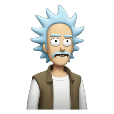 rick from rick and morty sticker