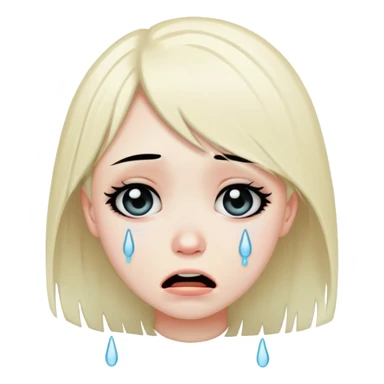 Emo girl cry
 sticker