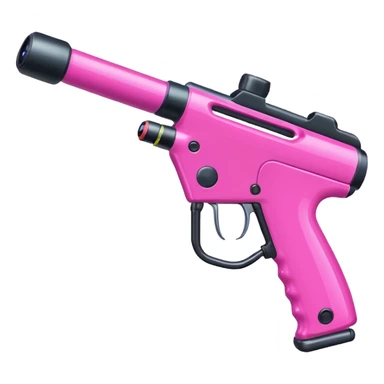 paintball gun pink and colorful details sticker