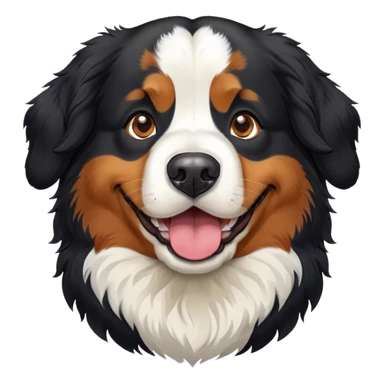 Bernese mountain dog happy sticker