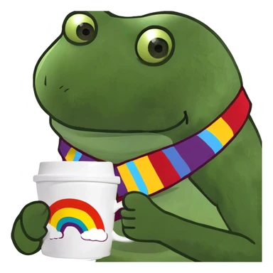 Gay coffee sticker
