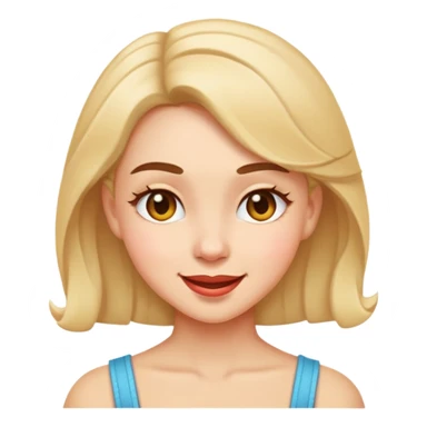 Just a girl coquete emoji sticker