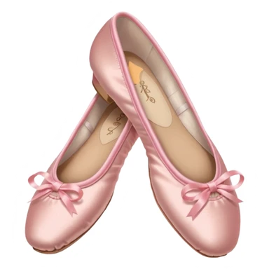 Pink ballet point shows sticker
