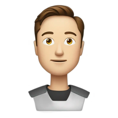 Elon musk with fusee sticker