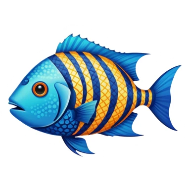 Pacific Trigger fish  sticker