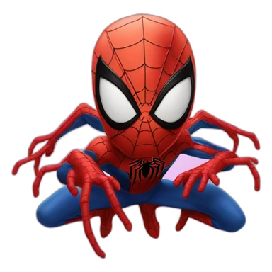 Spider-man scary sticker