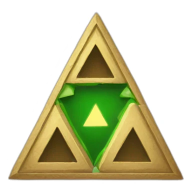 Triforce with zelda sticker