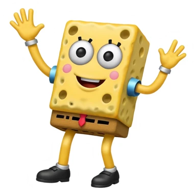 bob esponja bailando sticker