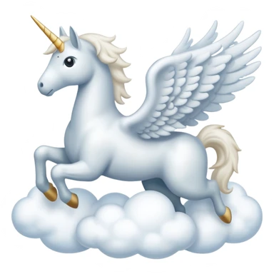 Pegasus made out of  Cloud  sticker