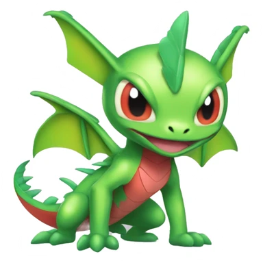Full body cute edgy shiny colorful Flygon-Scyther-grovyle sticker