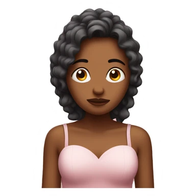 Emoji in love with hearts but sad  sticker