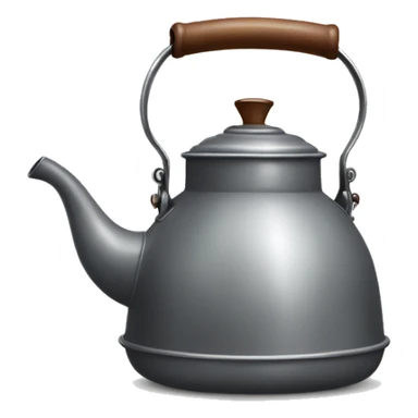 Gray vintage kettle sticker