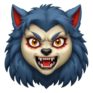 girl werewolf sticker