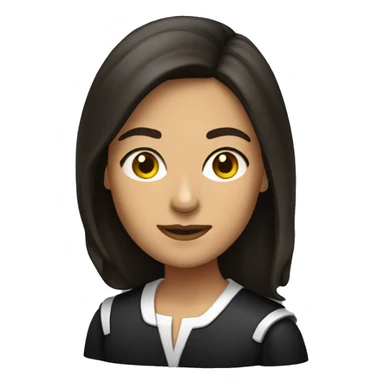 Brunette female judge  sticker