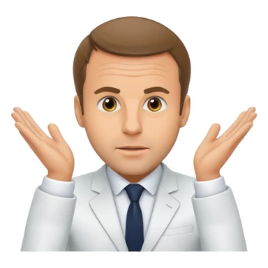 Macron entrain de faire caca sticker