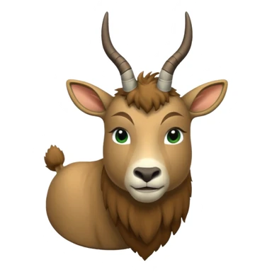 Eland voor slede in dennenbos  sticker