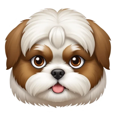 shih tzu dog face sticker