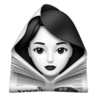 vogue newspaper sticker