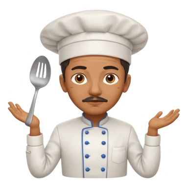 High resolution of   realistic full body chef distorted , no extra hybrid sticker