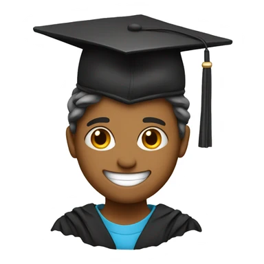 bold graduate and smile  sticker