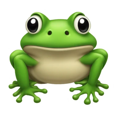 Grenouille a côté d'un champignon sticker